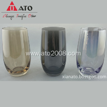 Spray color stemless wine glass